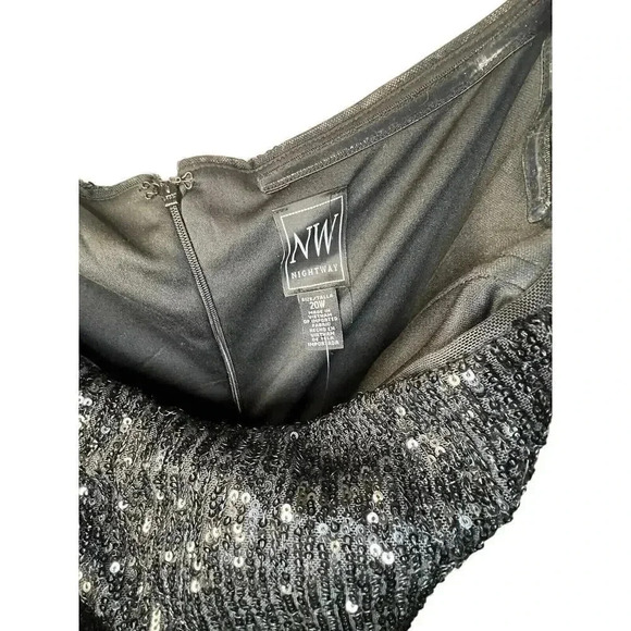 Night Way Black Sequin Sleeveless Party Dress - Picture 3 of 8